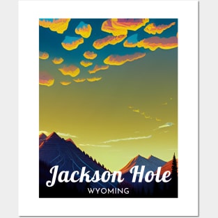 Jackson Hole Wyoming United States ski Posters and Art